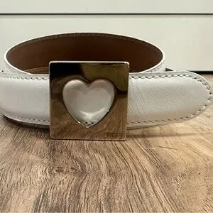 Moschino | Accessories | Moschino Cut Out Heart Leather Belt  display picture 1